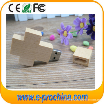 Cross USB compatible avec l'environnement Wood USB Flash Drive 2 Go 4 Go 8 Go 16 Go 32 Go (EW029)